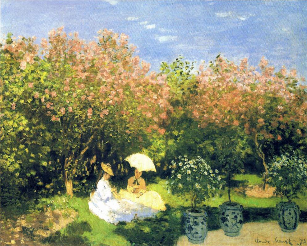 The Garden, 1872 - Claude Monet Paintings